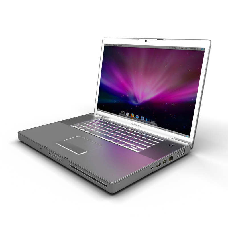 macbook pro 3d model